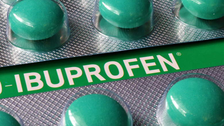 an ibuprofen blister pack