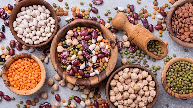 wide variety of legumes and pulses