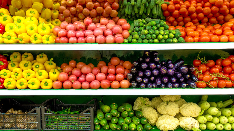 assortment of colorful fruits and vegetables