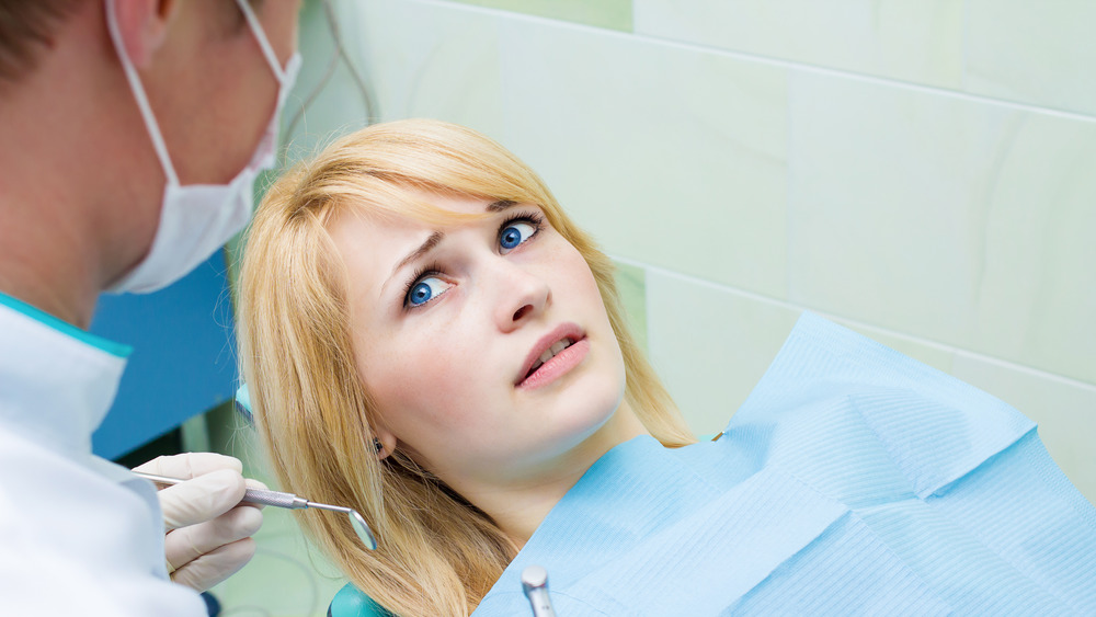 Woman at dentist