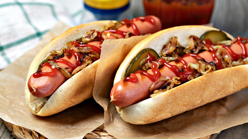 hot dogs with fixings