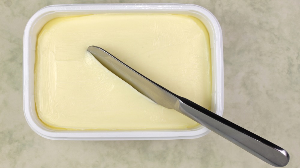 knife in margarine