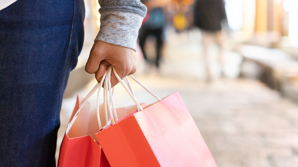 Man with shopping bags