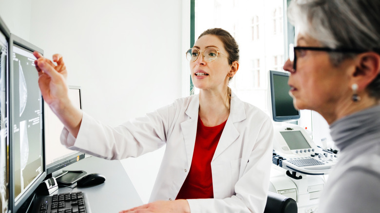 Doctor explaining results to a patient