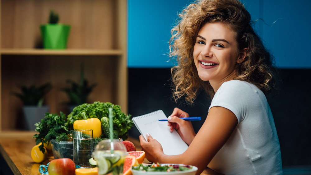 woman who is food planning