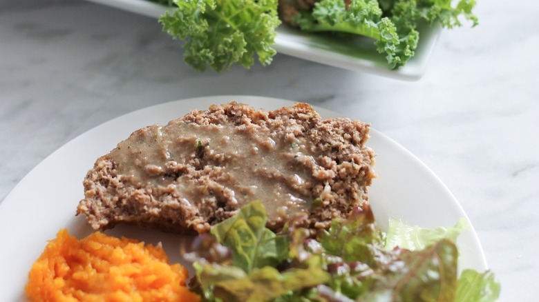 meatloaf on plate